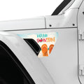 HELLO SUNSHINE FENDER VENT DECAL FITS 2018+ JEEP WRANGLER & GLADIATOR DRIVER SIDE