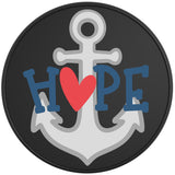 HOPE ANCHOR BLACK TIRE COVER 