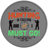 HUNTING IS CALLING SILVER CARBON FIBER TIRE COVER 