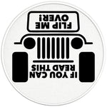IF YOU CAN READ THIS PEARL WHITE CARBON FIBER TIRE COVER 