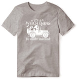 ITS A WITCH THING GRAY T SHIRT