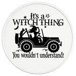 IT’S A WITCH THING PEARL WHITE CARBON FIBER TIRE COVER