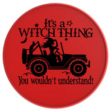 IT’S A WITCH THING RED TIRE COVER