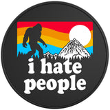 I HATE PEOPLE BIGFOOT BLACK TIRE COVER