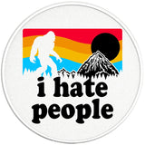 I HATE PEOPLE BIGFOOT PEARL  WHITE CARBON FIBER TIRE COVER