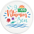 I NEED VITAMIN SEA BLACK TIRE COVER