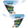 LIFE IS BETTER AT THE LAKE FENDER VENT DECAL FITS 2018+ JEEP WRANGLER & GLADIATOR