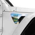 LIFE IS BETTER AT THE LAKE FENDER VENT DECAL FITS 2018+ JEEP WRANGLER & GLADIATOR PASSENGER SIDE
