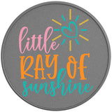 LITTLE RAY OF SUNSHINE SILVER CARBON FIBER TIRE COVER