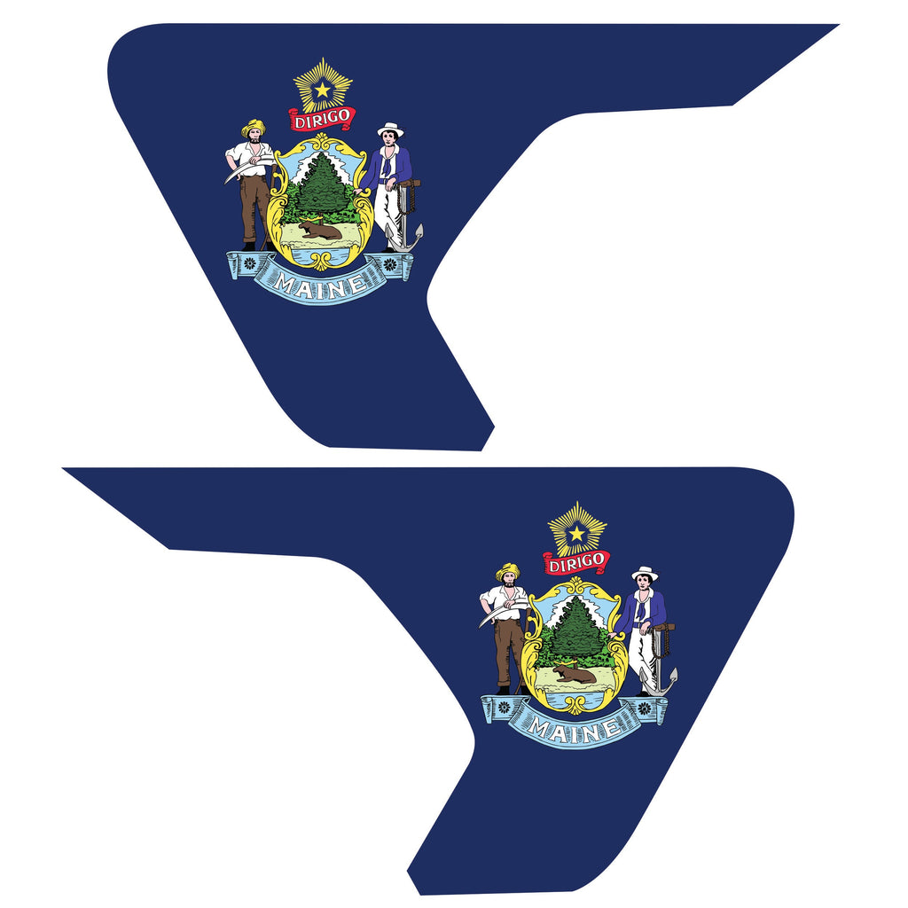 Maine State Flag Fender Vent Decal For 2018+ Jeep Wrangler & Gladiator