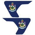 MAINE STATE FLAG FENDER VENT DECAL FITS 2018+ JEEP WRANGLER & GLADIATOR