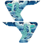 MERMAID TAIL AMONG WAVES FENDER VENT DECAL FITS 2018+ JEEP WRANGLER & GLADIATOR