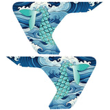 MERMAID TAIL AMONG WAVES FENDER VENT DECAL FITS 2018+ JEEP WRANGLER & GLADIATOR