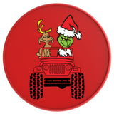 Merry Grinchmas Red Tire Cover