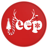 Merry Jeepmas Red Tire Cover