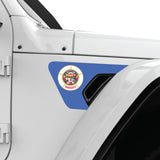 MINNESOTA STATE FLAG FENDER VENT DECAL FITS 2018+ JEEP WRANGLER & GLADIATOR PASSENGER SIDE