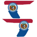 MISSOURI STATE FLAG FENDER VENT DECAL FITS 2018+ JEEP WRANGLER & GLADIATOR
