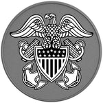 NAVAL CREST SILVER CARBON FIBER TIRE COVER 