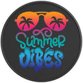 NEON SUMMER VIBES PEARL  WHITE CARBON FIBER TIRE COVER
