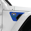 NEVADA STATE FLAG FENDER VENT DECAL FITS 2018+ JEEP WRANGLER & GLADIATOR PASSENGER SIDE