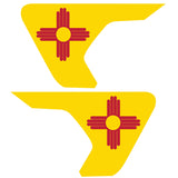 NEW MEXICO STATE FLAG FENDER VENT DECAL FITS 2018+ JEEP WRANGLER & GLADIATOR