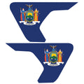 NEW YORK STATE FLAG FENDER VENT DECAL FITS 2018+ JEEP WRANGLER & GLADIATOR