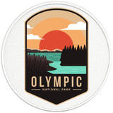 OLYMPIC NATIONAL PARK PEARL WHITE CARBON FIBER TIRE COVER 