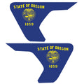OREGON STATE FLAG FENDER VENT DECAL FITS 2018+ JEEP WRANGLER & GLADIATOR