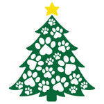 Paw Print Christmas Tree