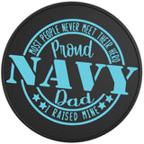 PROUD NAVY DAD BLACK TIRE COVER 