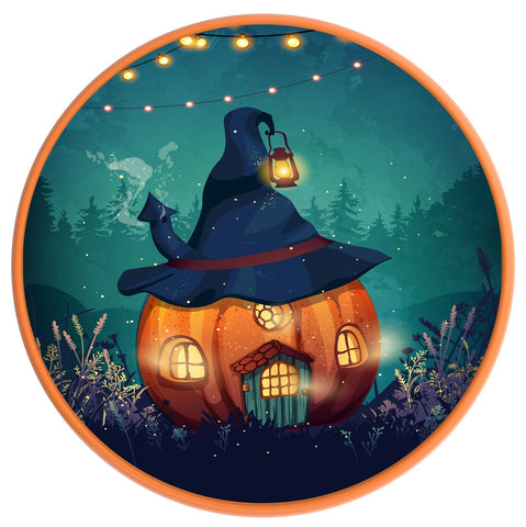 PUMPKIN HOUSE ORANGE TIRE COVER