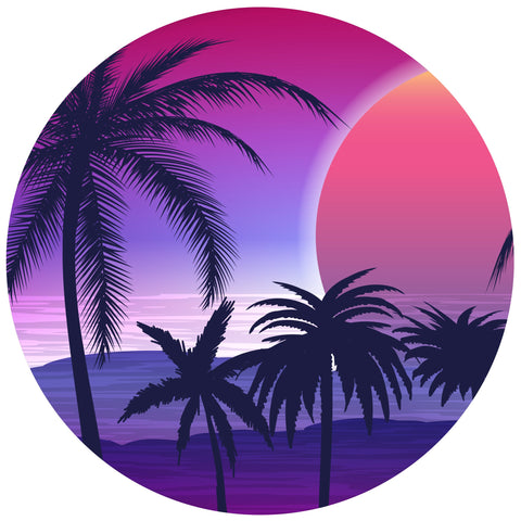 PURPLE BEACH SUNSET