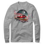 RED JEEP FULL MOON GRAY SWEATSHIRT