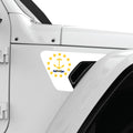 RHODE ISLAND STATE FLAG FENDER VENT DECAL FITS 2018+ JEEP WRANGLER & GLADIATOR PASSENGER SIDE