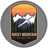 ROCKY MOUNTAIN NATIONAL PARK SILVER CARBON FIBER TIRE COVER 