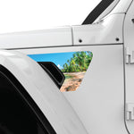 ROCK BEACH FENDER VENT DECAL FITS 2018+ JEEP WRANGLER & GLADIATOR DRIVER SIDE