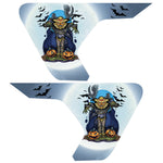 SCARY HALLOWEEN PUMPKIN HEAD FENDER VENT DECAL FITS 2018+ JEEP WRANGLER & GLADIATOR