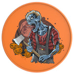 SCARY PUMPKINS WITH HALLOWEEN ZOMBIE ORANGE TIRE COVER