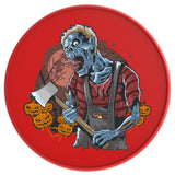 SCARY PUMPKINS WITH HALLOWEEN ZOMBIE RED TIRE COVER