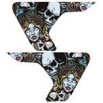 SKULLS AND ROSES FENDER VENT DECAL FITS 2018+ JEEP WRANGLER & GLADIATOR