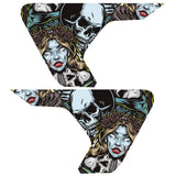 SKULLS AND ROSES FENDER VENT DECAL FITS 2018+ JEEP WRANGLER & GLADIATOR