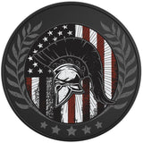 Spartan American Soldier  Black Tire Cover