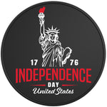 STATUE OF LIBERTY INDEPENDENCE DAY BLACK TIRE COVER