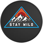 STAY WILD BLACK TIRE COVER