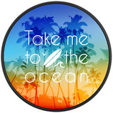 TAKE ME TO THE OCEAN BLACK TIRE COVER