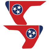 TENNESSEE STATE FLAG FENDER VENT DECAL FITS 2018+ JEEP WRANGLER & GLADIATOR