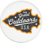 THE GREAT OUTDOORS USA PEARL  WHITE CARBON FIBER TIRE COVER