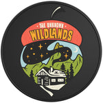 THE UNKNOWN WILDLANDS BLACK TIRE COVER