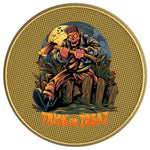 TRICK OR TREAT HALLOWEEN ZOMBIE GOLD CARBON FIBER TIRE COVER
