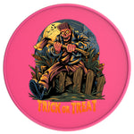 TRICK OR TREAT HALLOWEEN ZOMBIE NEON PINK TIRE COVER